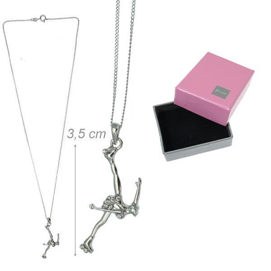 Halskette mit Strass - "Taucher" B32147