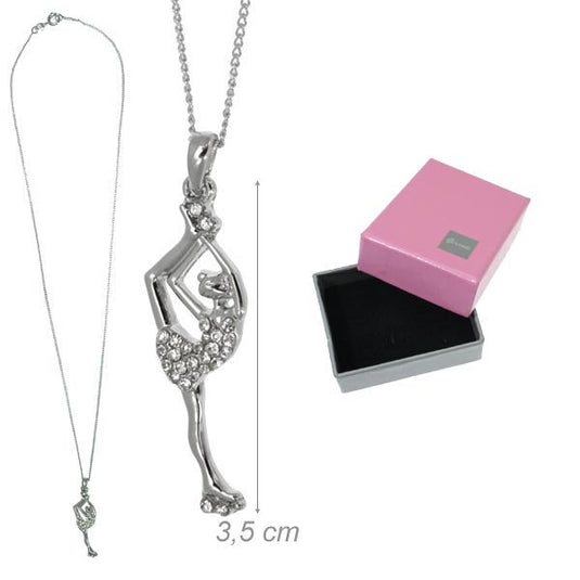 Halskette mit Strass - "Standwaage" 
