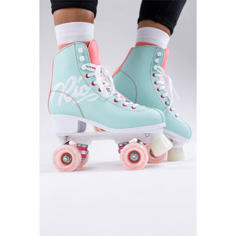Load image into Gallery viewer, Rio 270 / Rio 275 Script Quad Skate - Grünblau
