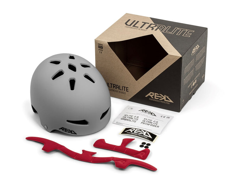 Load image into Gallery viewer, REKD Ultralight in-Mold Helm - grau
