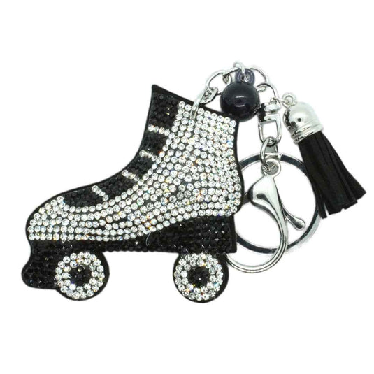 Taschenanhänger "Glitzerrollschuh"