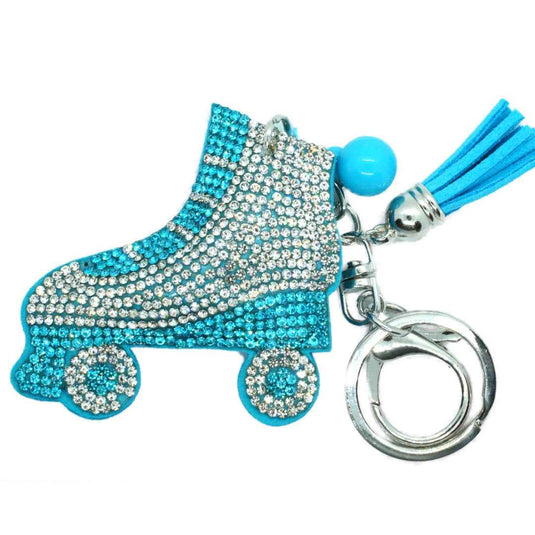 Taschenanhänger "Glitzerrollschuh"